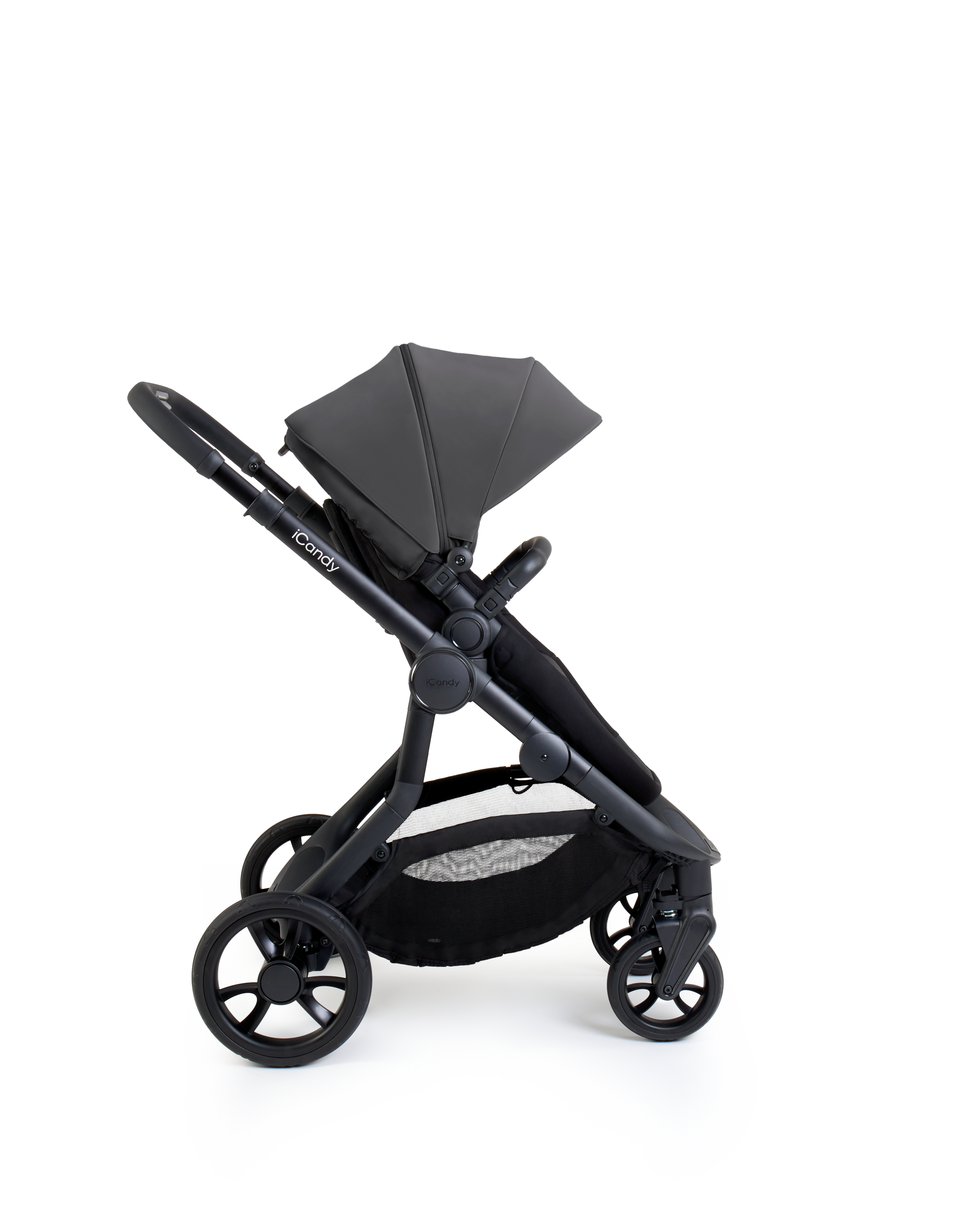 iCandy Orange 4 Pushchair & Maxi Cosi Pebble 360 Pro2 Bundle | Fossil on Black