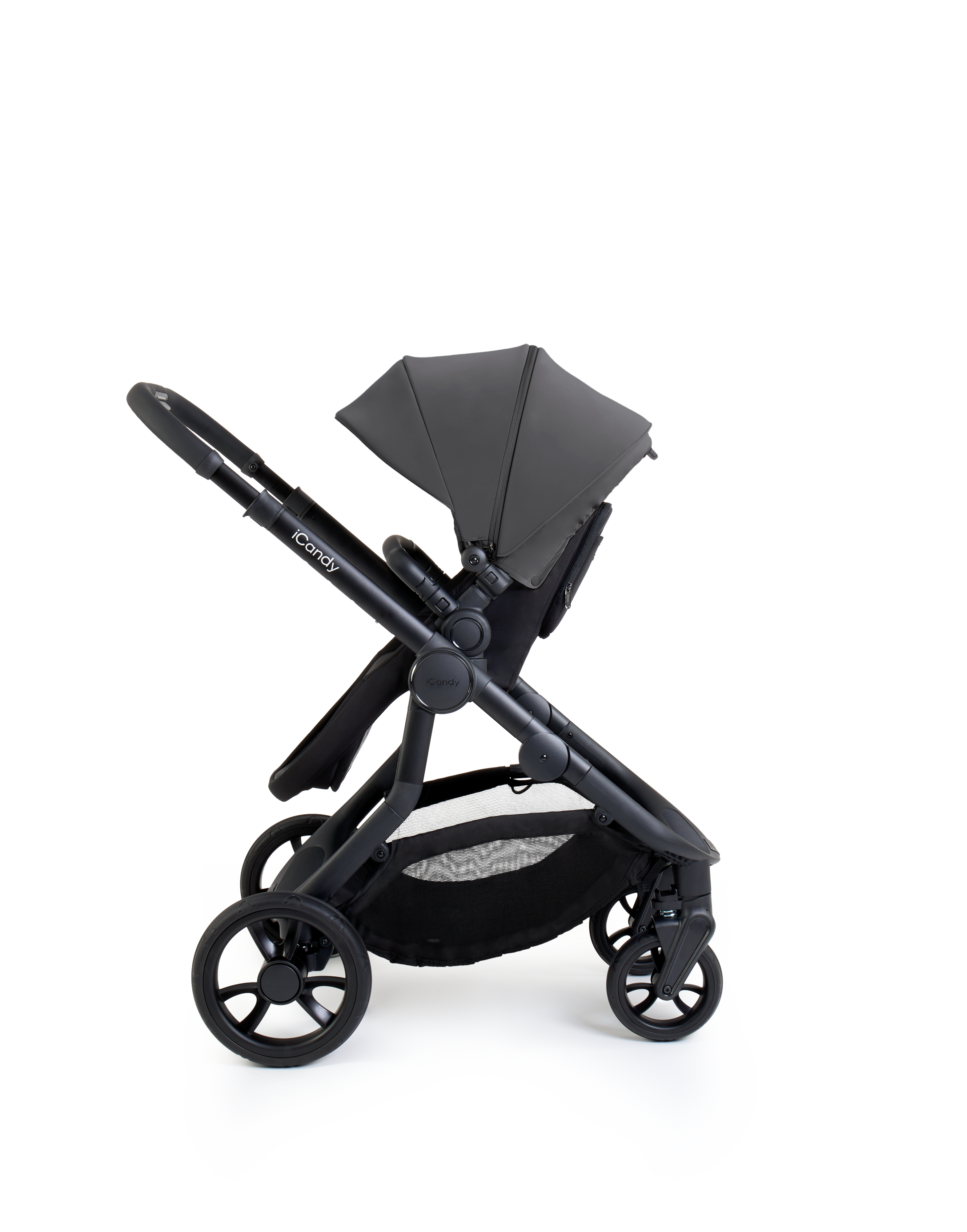 iCandy Orange 4 Pushchair & Maxi Cosi Pebble 360 Pro2 Bundle | Fossil on Black