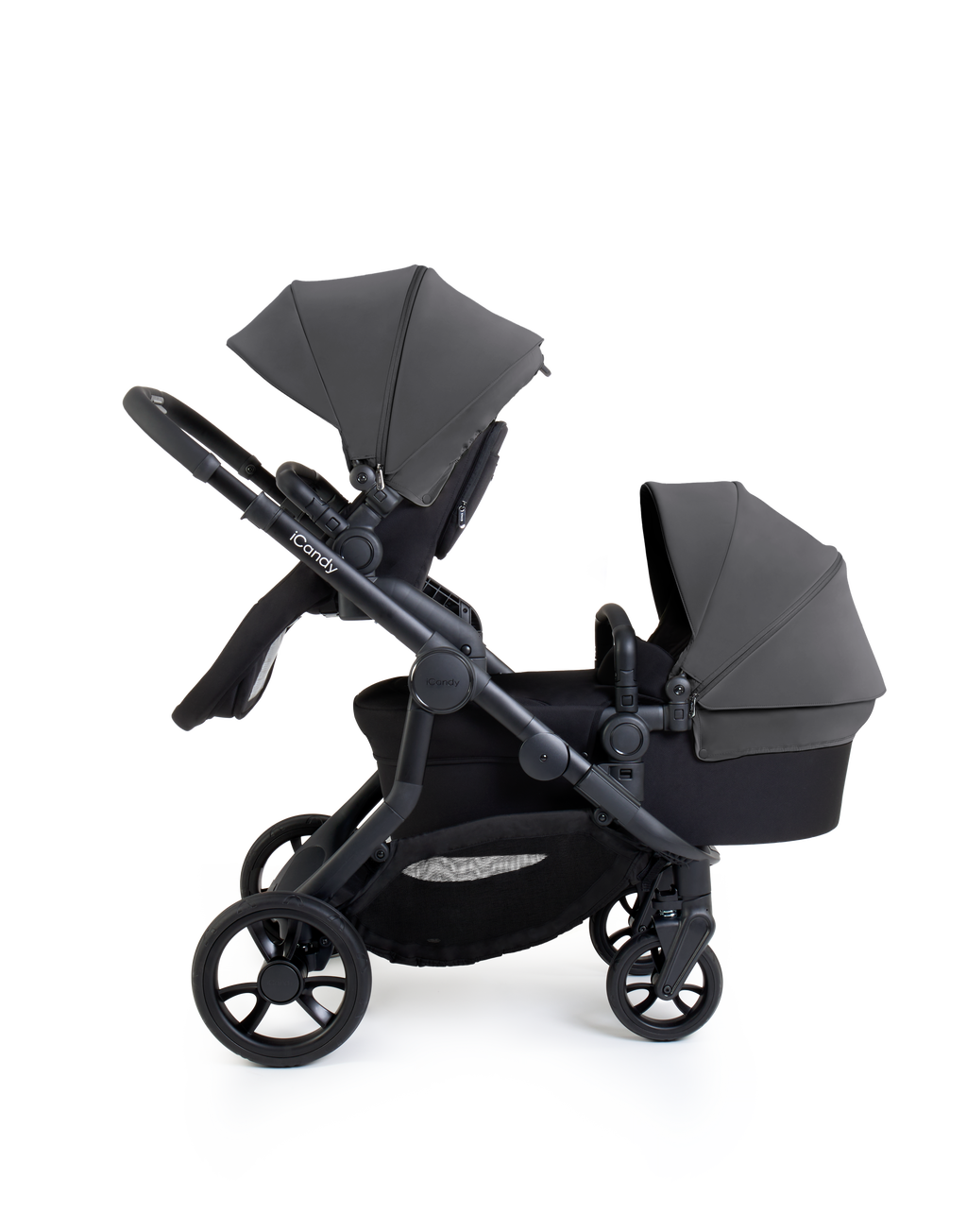 iCandy Orange 4 Pushchair Bundle | Fossil on Black