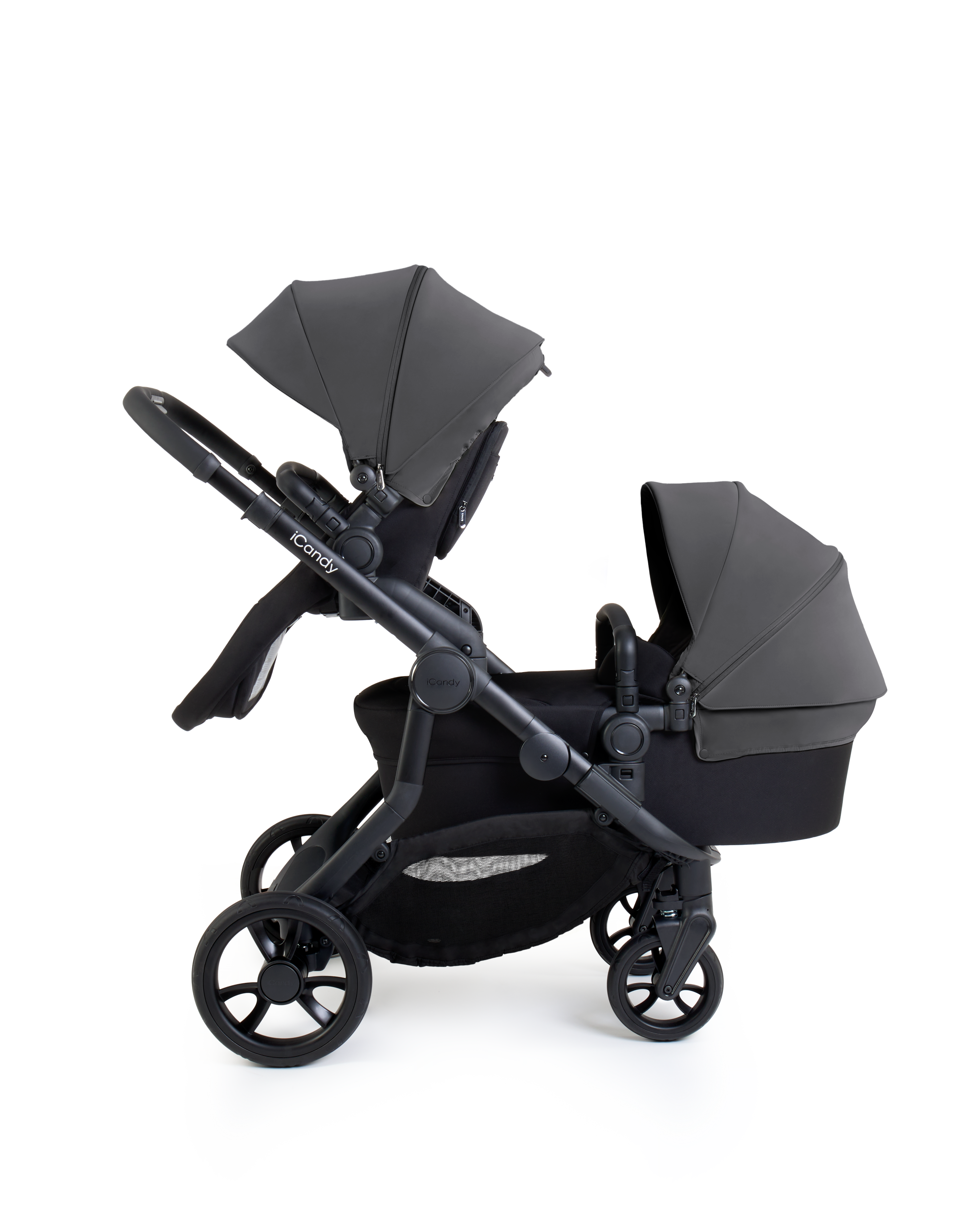 iCandy Orange 4 Pushchair & Maxi Cosi Pebble 360 Pro2 Bundle | Fossil on Black