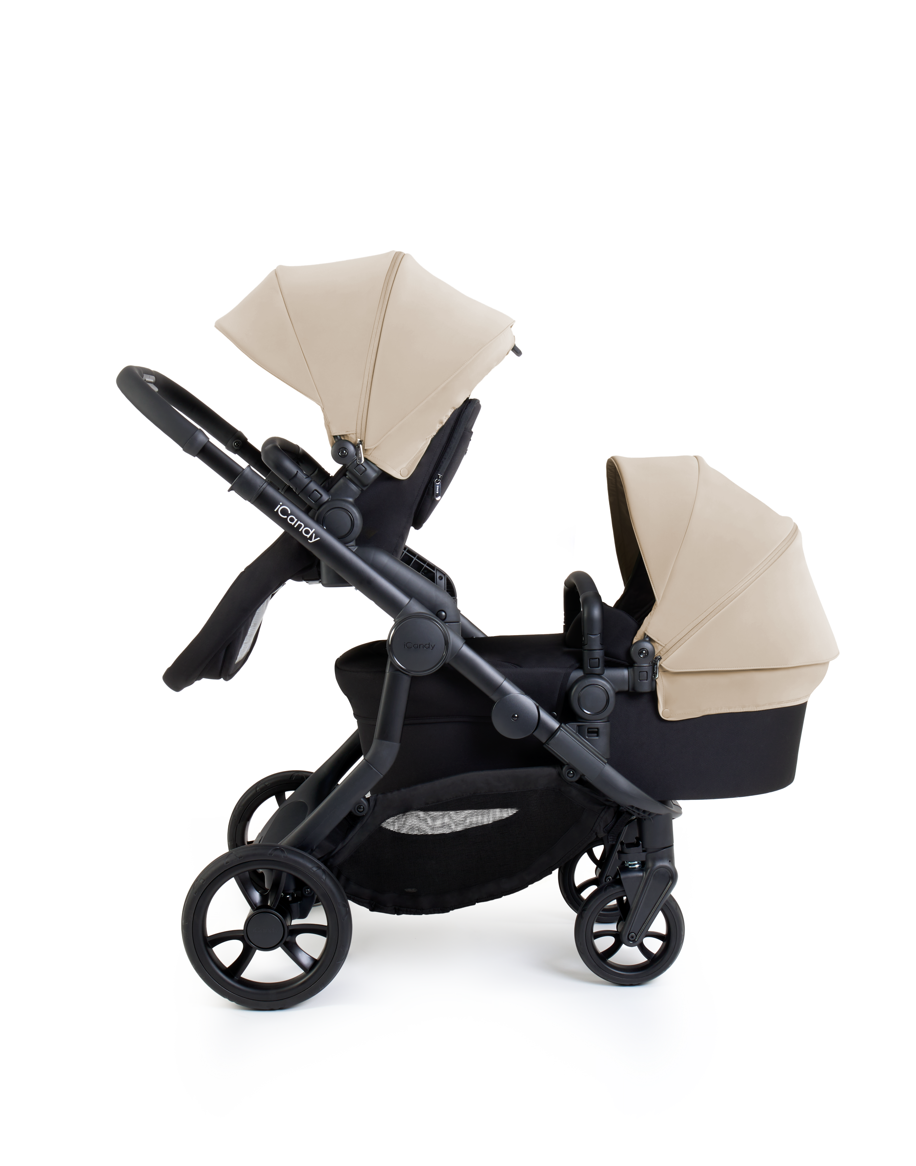 iCandy Orange 4 Pushchair Bundle | Latte on Black