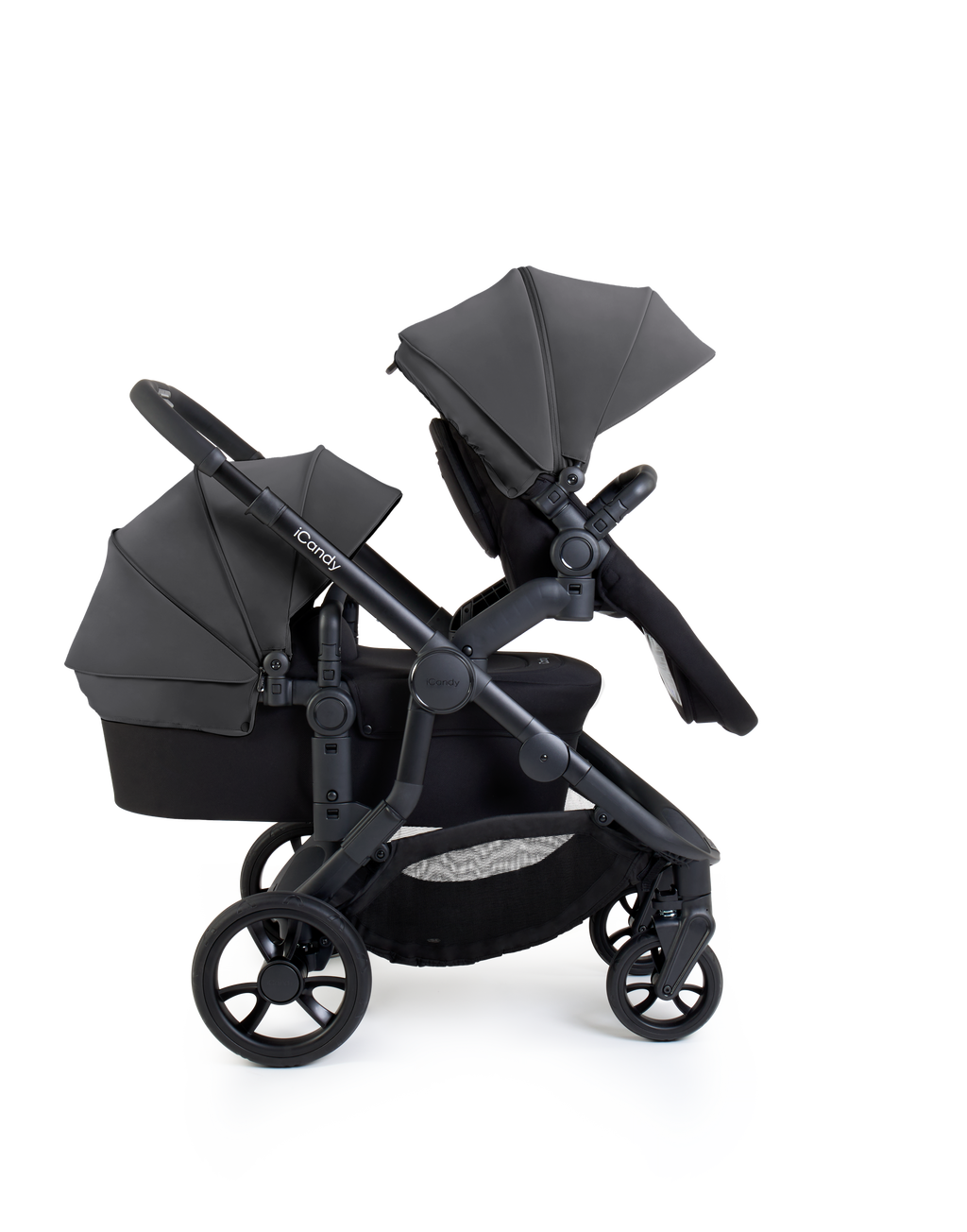 iCandy Orange 4 Pushchair & Maxi Cosi Pebble 360 Pro2 Bundle | Fossil on Black