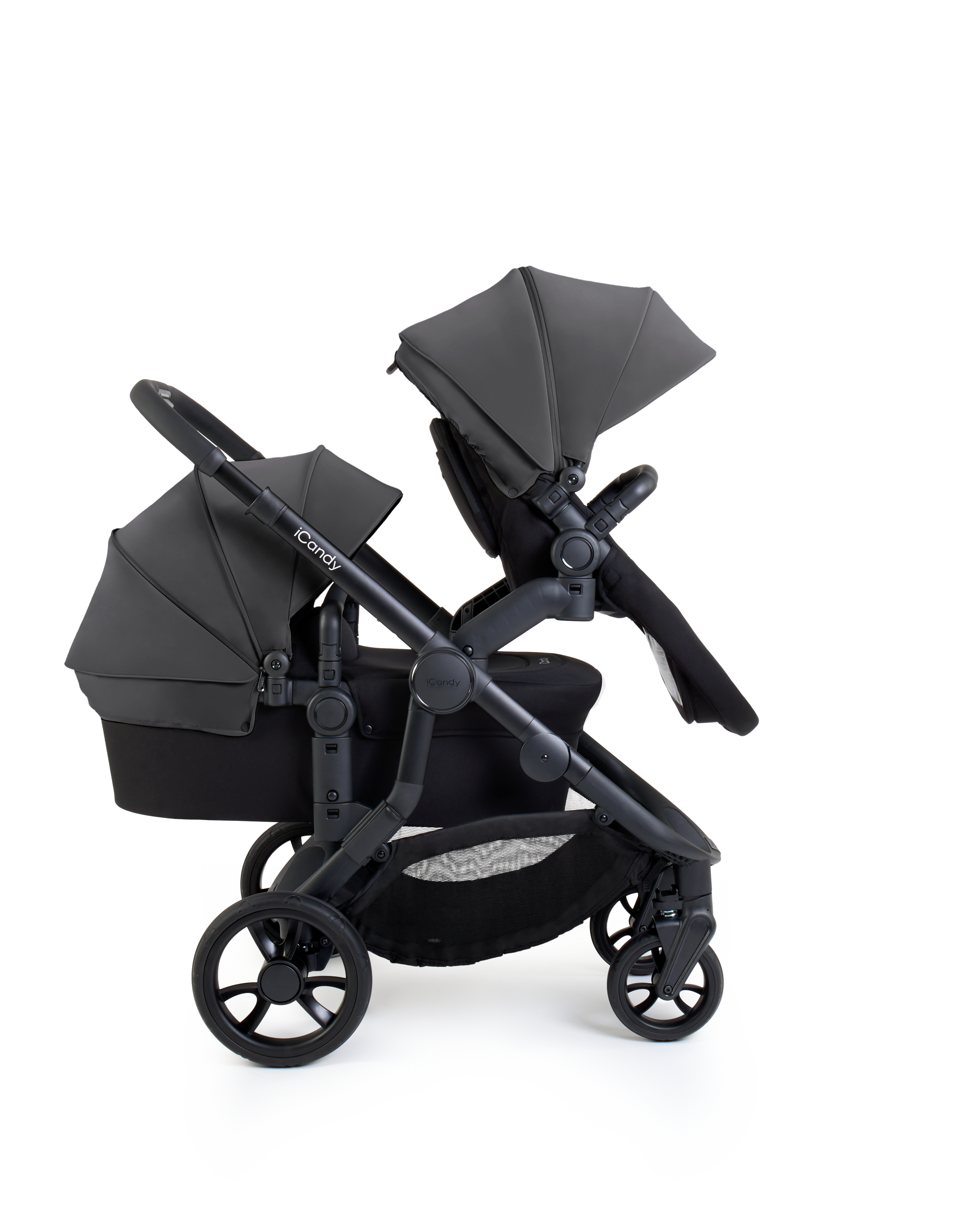 iCandy Orange 4 Pushchair Bundle | Fossil on Black