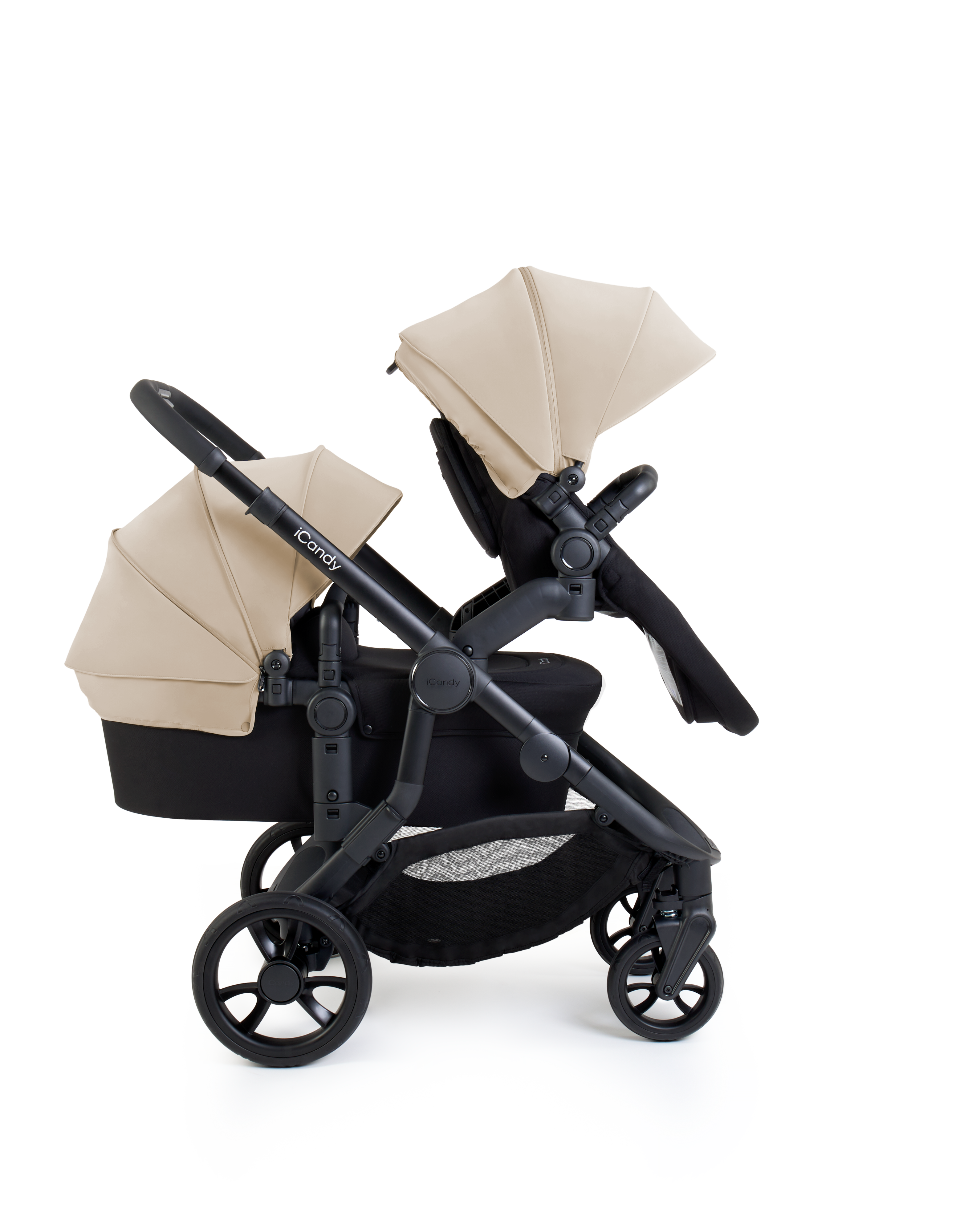 iCandy Orange 4 Pushchair Travel System | Latte on Black
