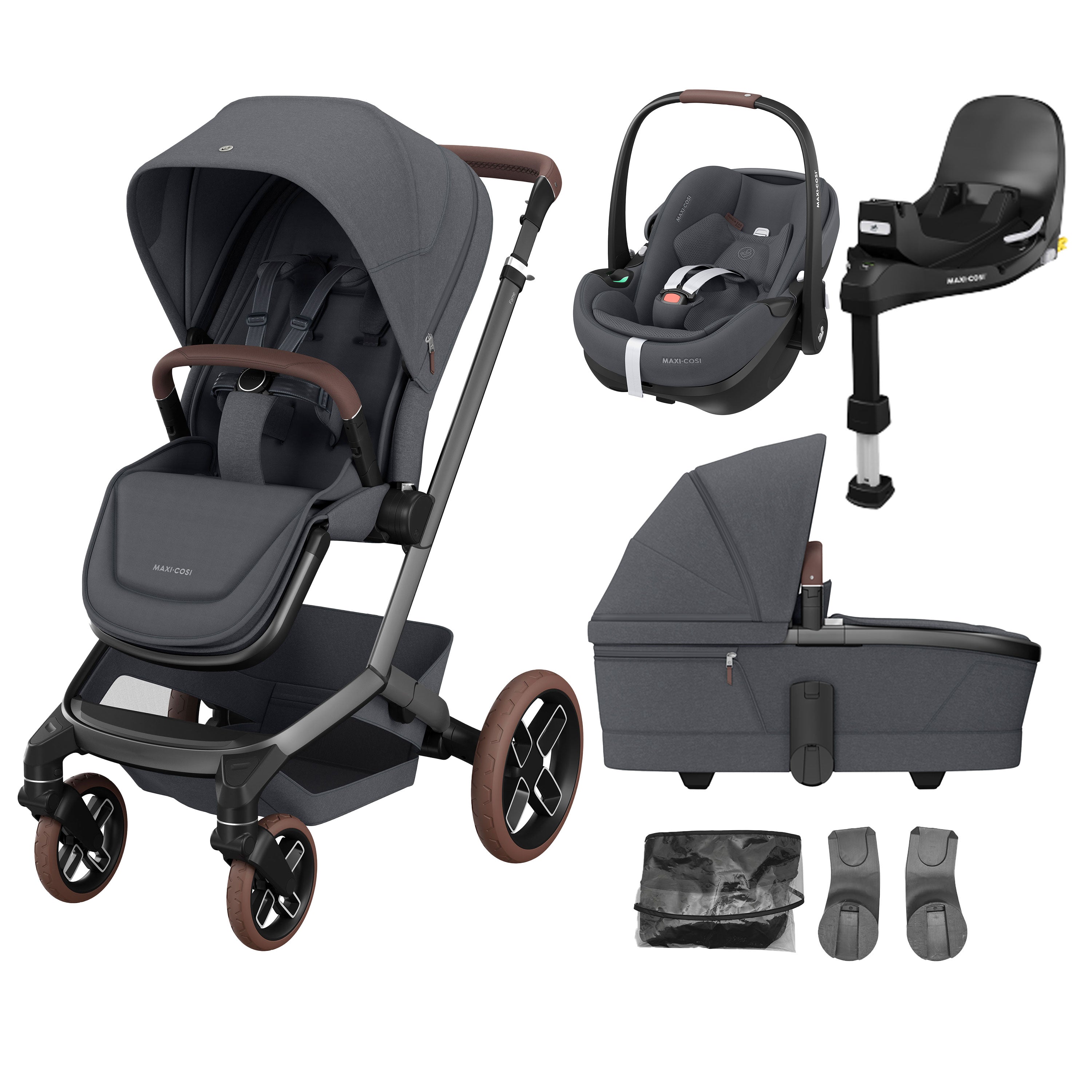 Maxi-Cosi Fame Pebble 360 Pro2 Travel System- Twillic Graphite
