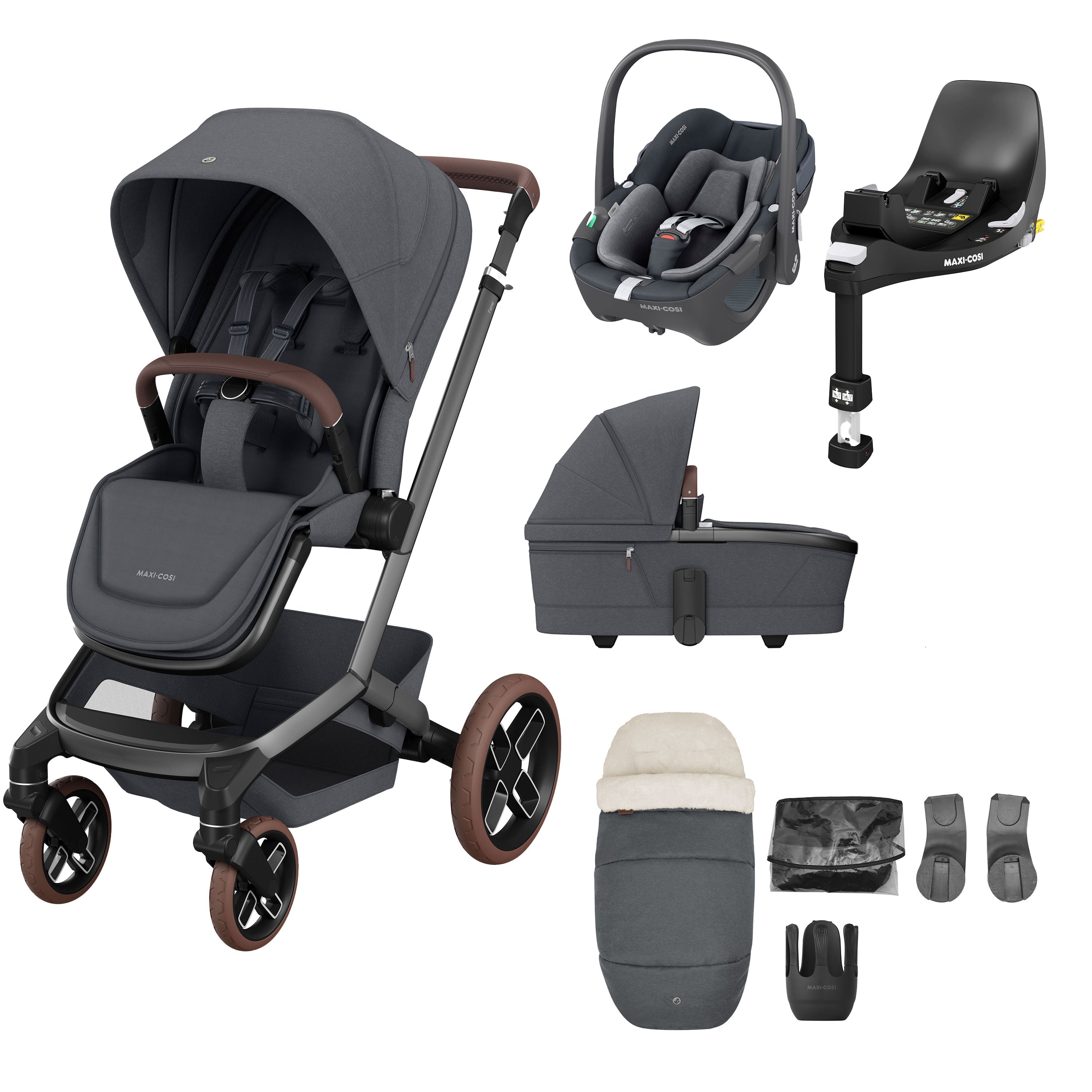 Maxi-Cosi Fame Complete Bundle | Twillic Graphite