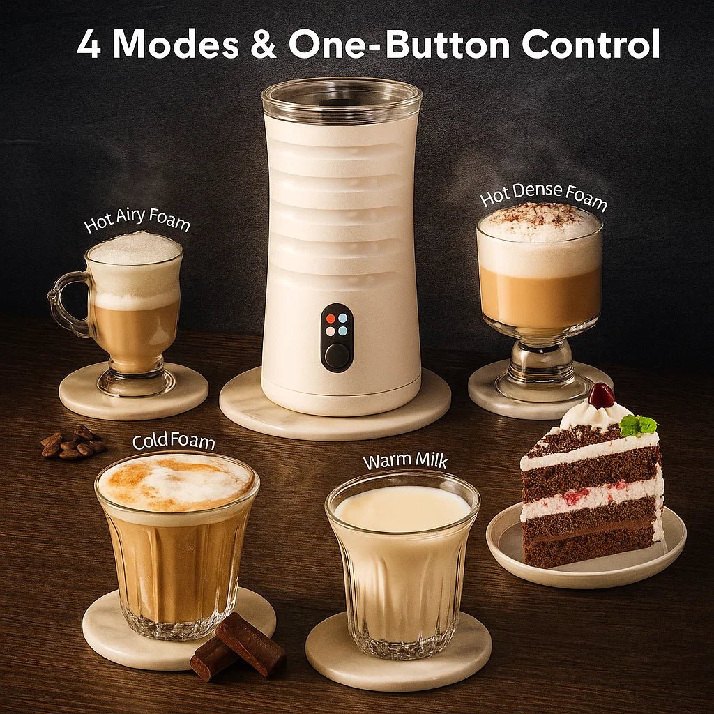CREMOPRESSO – 4-in-1 Milk Frother & Steamer for Coffee in Barista Quality