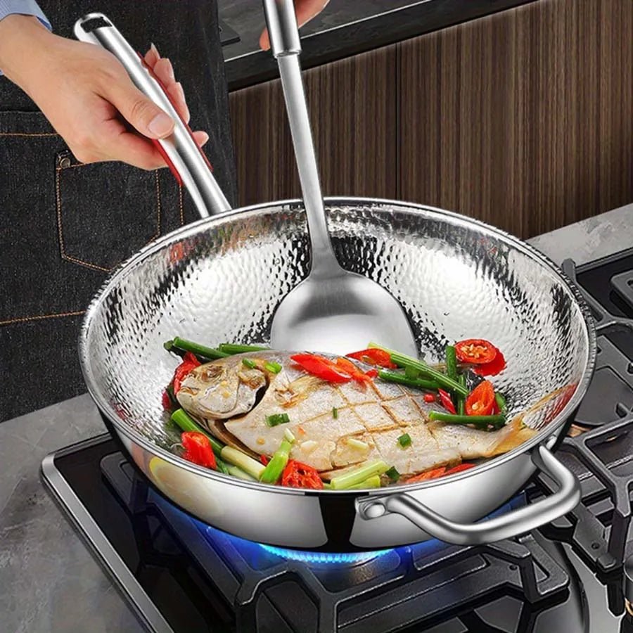 PANVION – Premium titanium wok with round bottom for induction cookers and effortless stir-frying