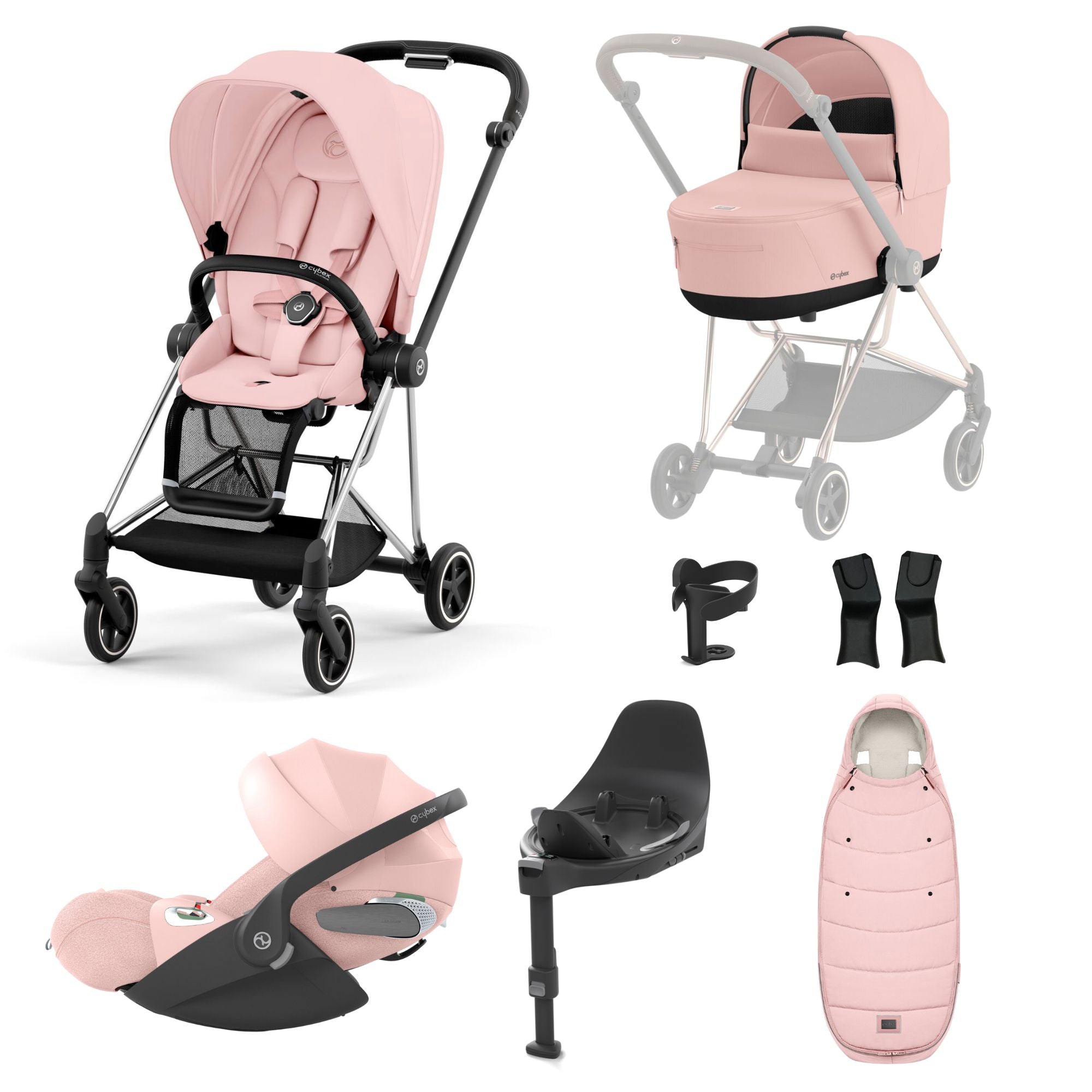 Cybex Mios Travel System -  Peach Pink (2023)