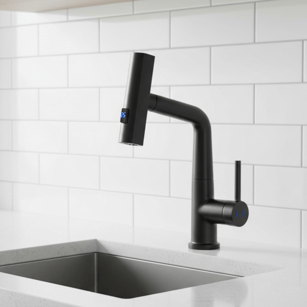 WaterMaster Faucet - 360° rotating tap with LED temperature display