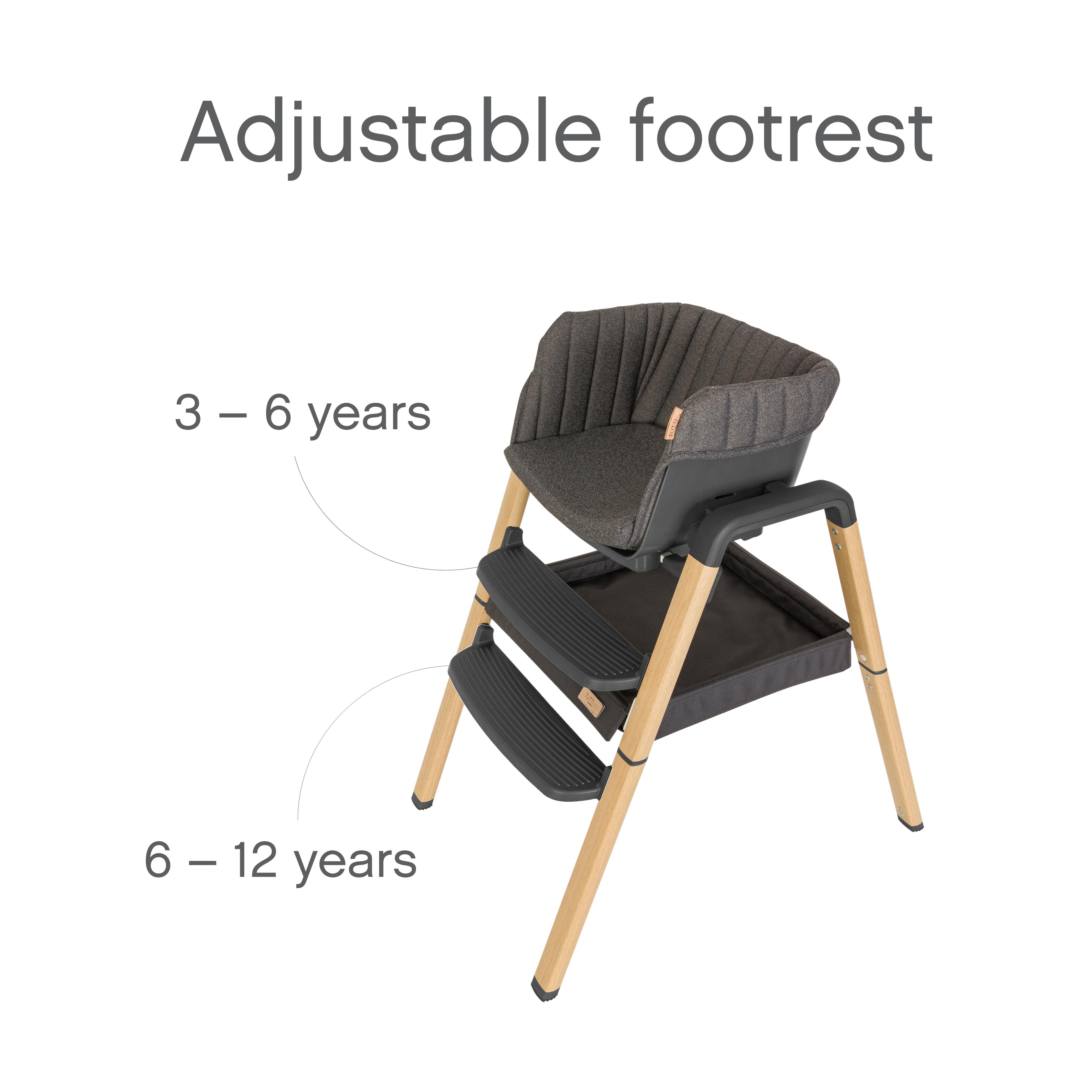 Tutti Bambini Nova Highchair | Grey Oak