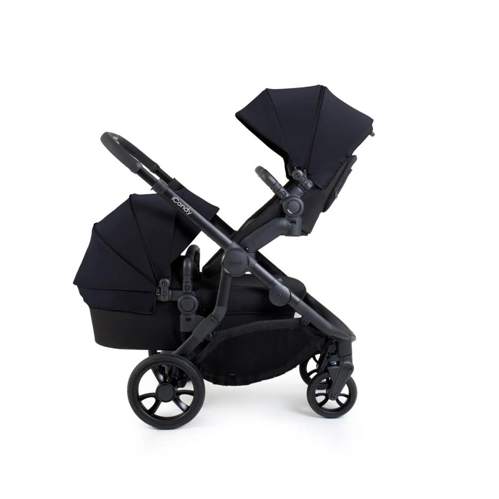 iCandy Orange 4 Pushchair & Cybex Cloud T Bundle | Black Edition
