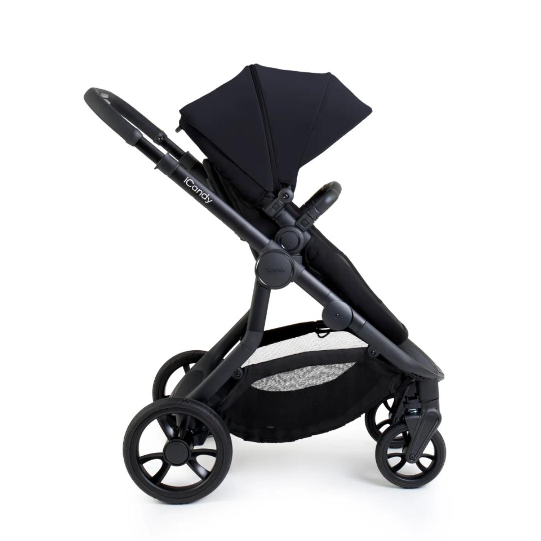 iCandy Orange 4 Pushchair & Cybex Cloud T Bundle | Black Edition