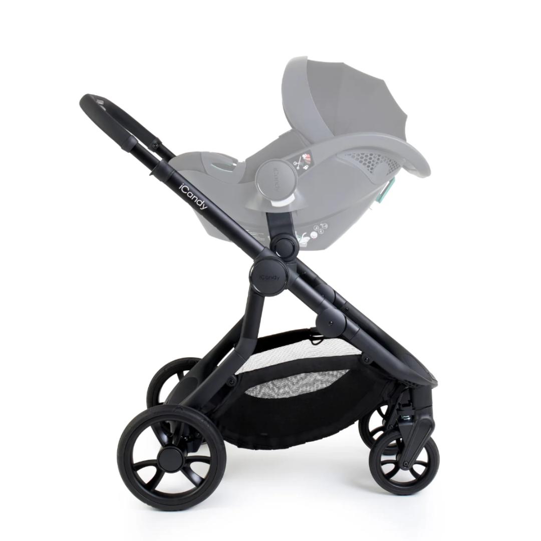 iCandy Orange 4 Pushchair & Maxi Cosi Pebble 360 Pro2 Bundle | Black Edition