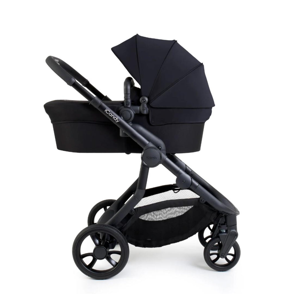 iCandy Orange 4 Pushchair & Maxi Cosi Pebble 360 Pro2 Bundle | Black Edition