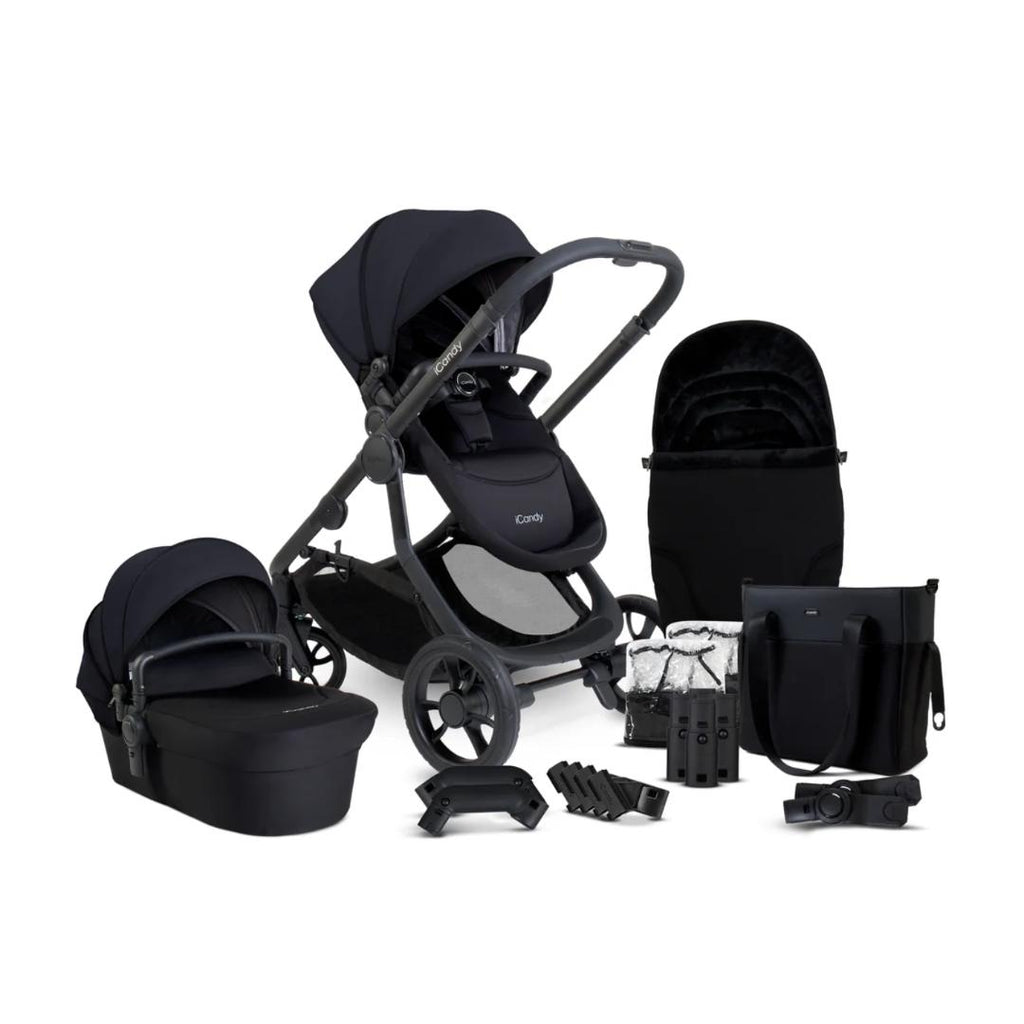 iCandy Orange 4 Pushchair Bundle | Black Edition