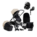 iCandy Orange 4 Pushchair & Maxi Cosi Pebble 360 Pro2 Bundle | Latte on Black