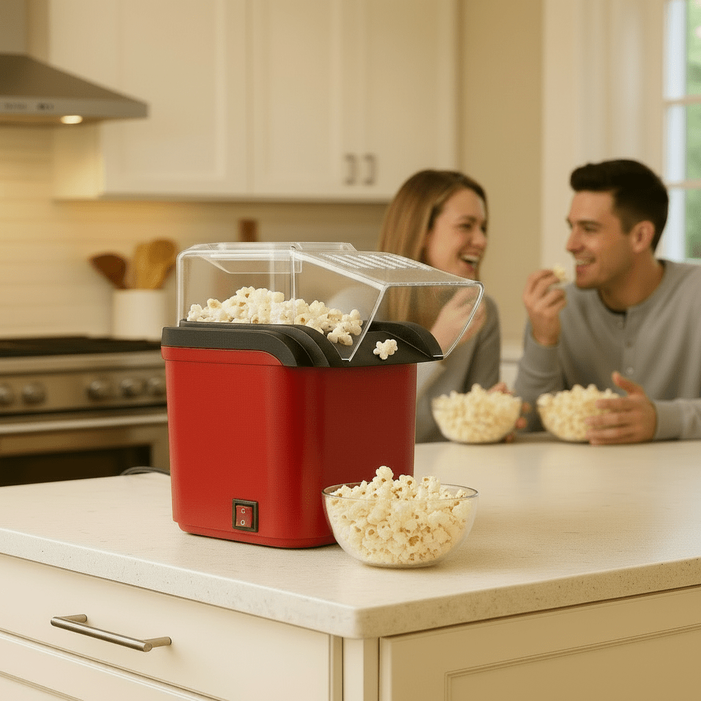 POPJOY AIR – Mini electric popcorn machine for quick, healthy snacks
