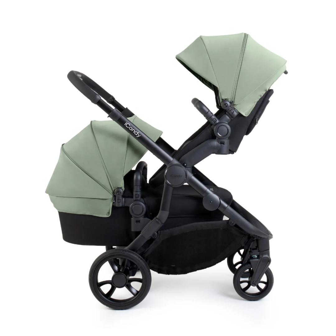 iCandy Orange 4 Pushchair & Maxi Cosi Pebble 360 Pro2 Bundle | Pistachio on Black