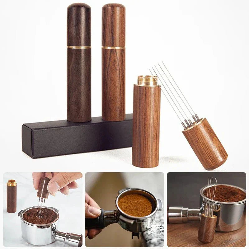 PORTAFLOW – Premium espresso tamper with needle distribution system