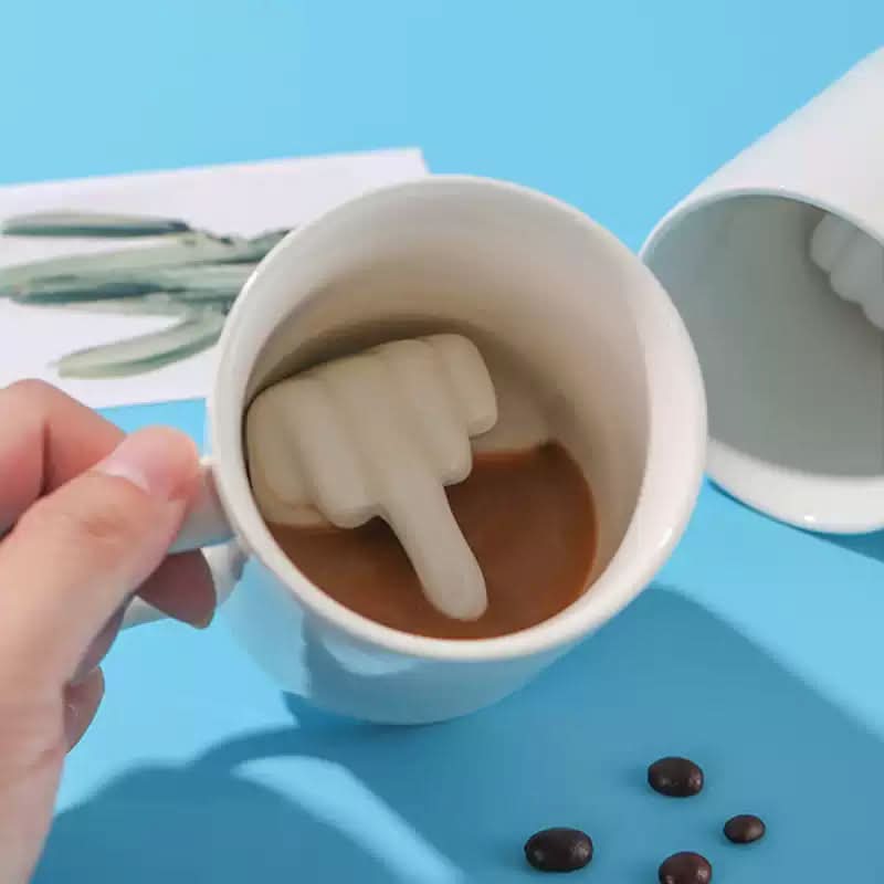 SASSYCUP – Funny Ceramic Mug with Hidden Compartment