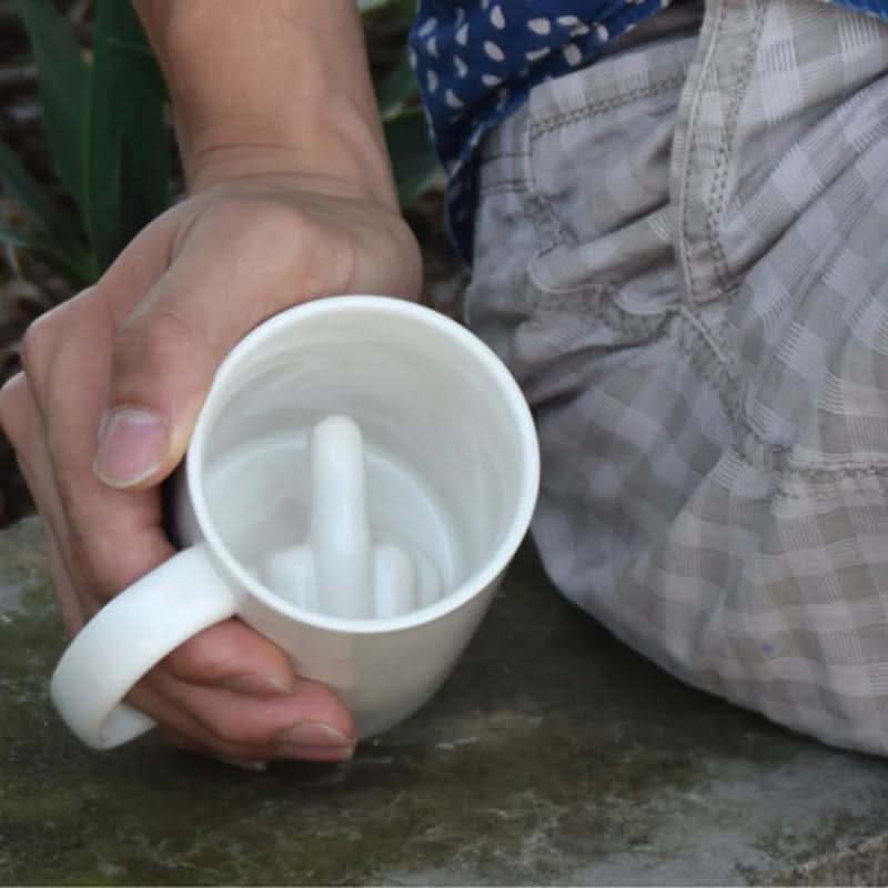 SASSYCUP – Funny Ceramic Mug with Hidden Compartment