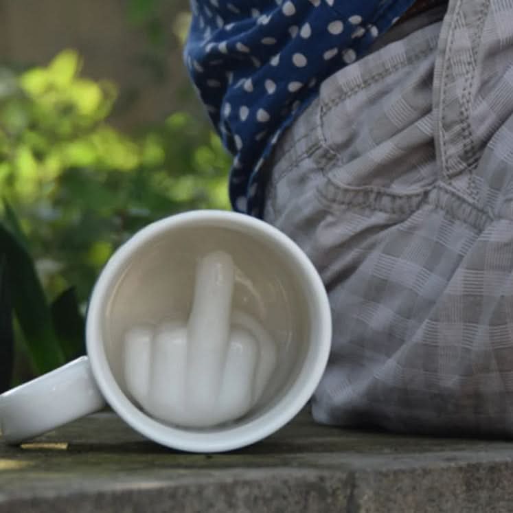 SASSYCUP – Funny Ceramic Mug with Hidden Compartment
