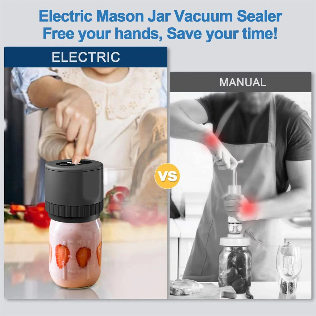 VacuumSealer Electric vacuum sealer - Portable & efficient for bottles, jars and cans