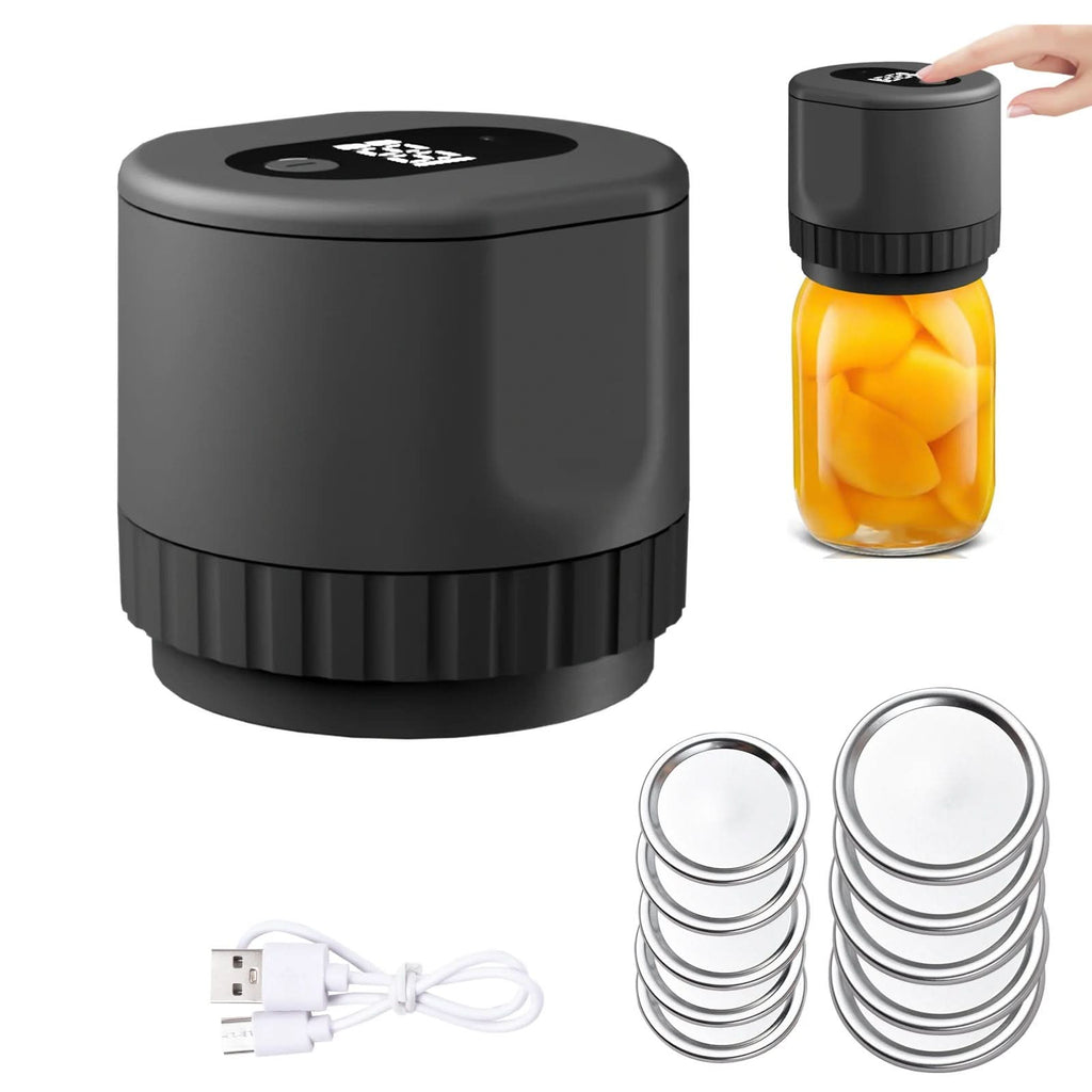 VacuumSealer Electric vacuum sealer - Portable & efficient for bottles, jars and cans