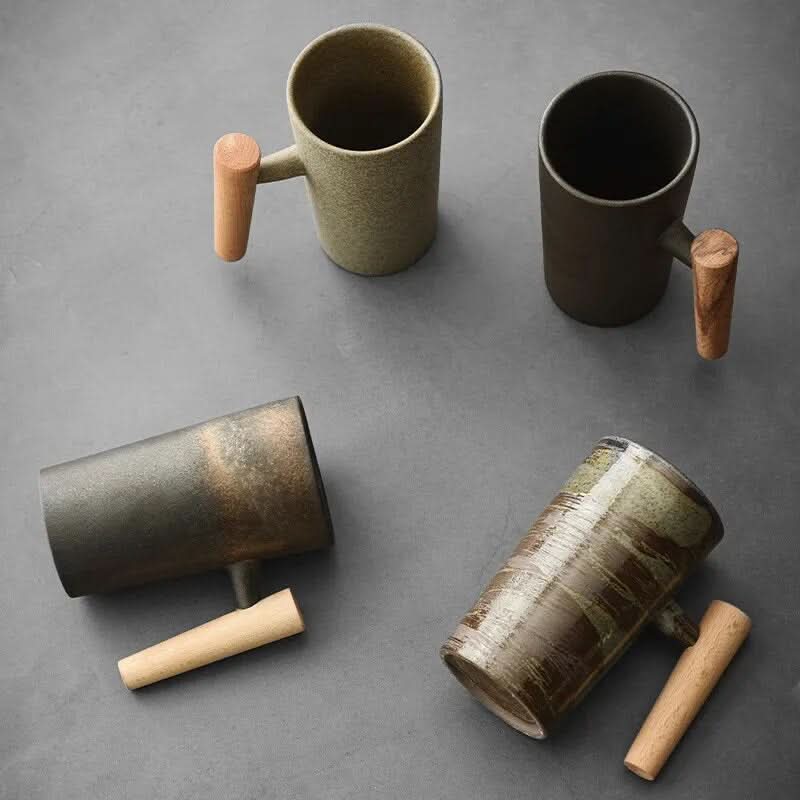 LatteCraft Nordic Earth latte cups - Handmade & functional for your coffee experience