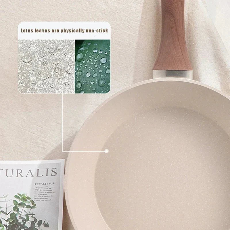STONIQON – Deep Non-stick Pan with Medical Stone Coating Made of Stainless Steel for Gas and Induction Stoves