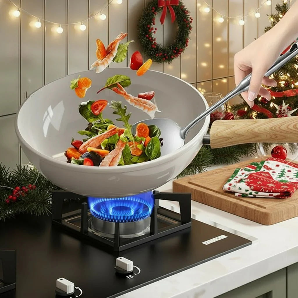 CERAMIQON – 30 cm ceramic non-stick pan with deep shape for gas & induction cookers