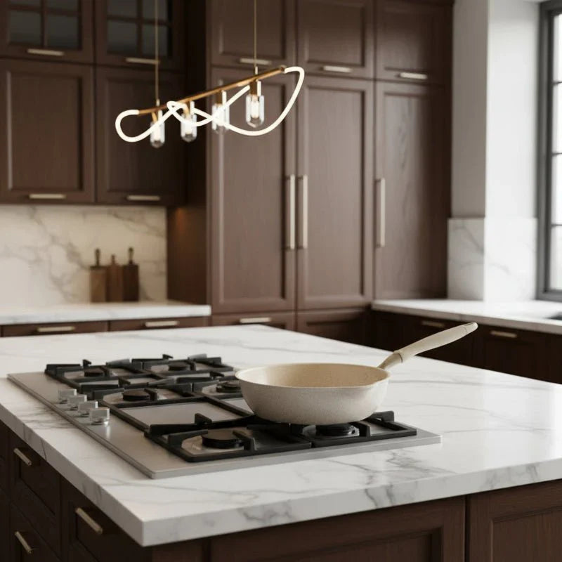 MAIFANTRIQ – Deep Non-stick Wok with Maifan Stone Coating made of Aluminum Alloy for All Stove Types