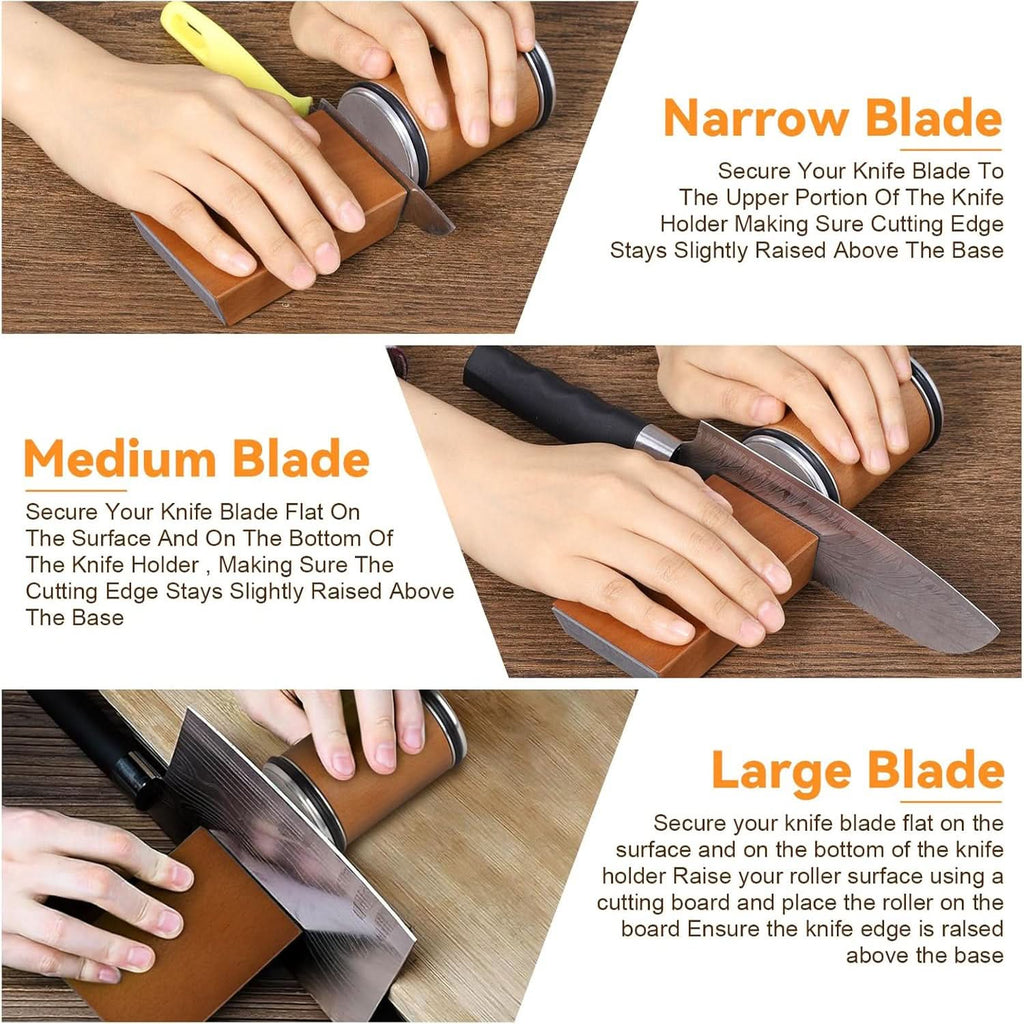 SharpEdge Pro - professional knife sharpener with diamond-coated grinding roller for precise sharpening