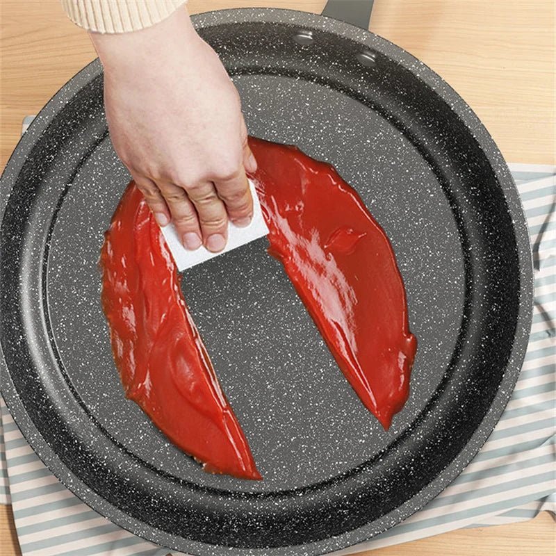 CUISTONE – 30 cm Maifan Stone Non-Stick Pan with Lid for Gas & Induction Stoves