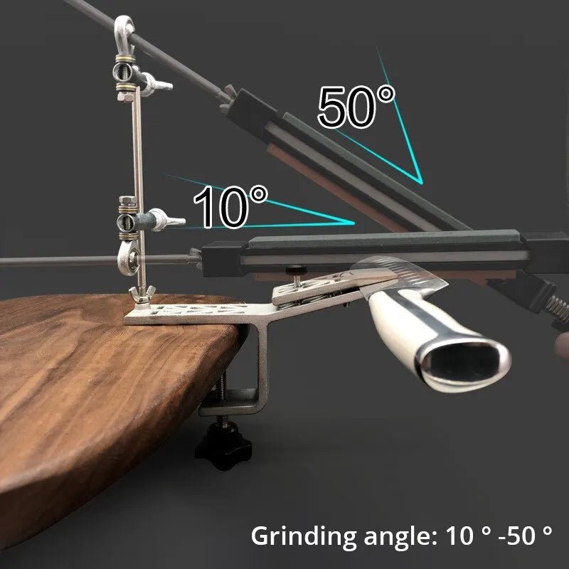 SHARPMECH – Precise manual knife sharpener with adjustable rotatable clamp for all blades