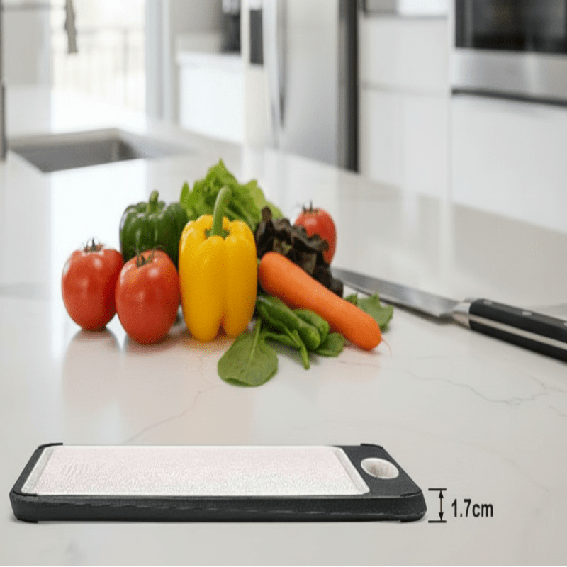 IRON BASE – Double-sided cutting board made of stainless steel for hygienic work