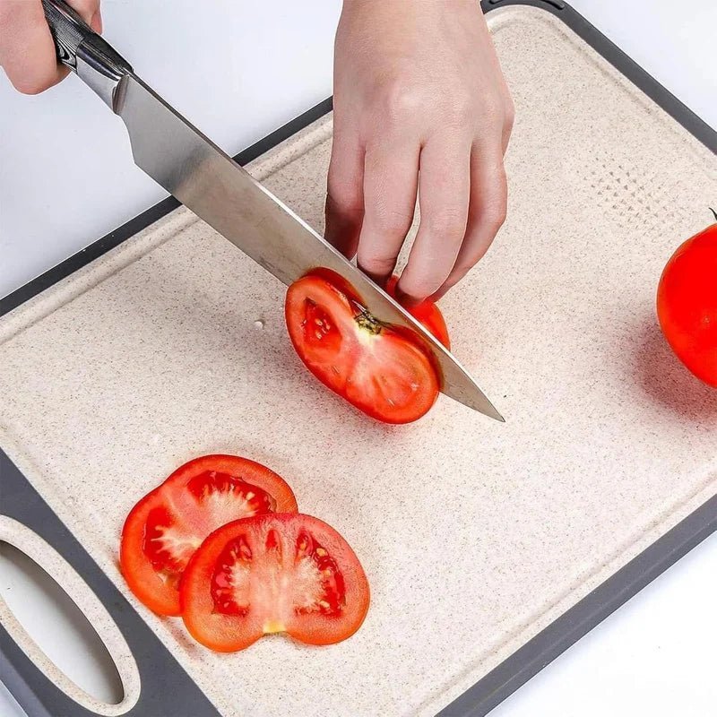 IRON BASE – Double-sided cutting board made of stainless steel for hygienic work