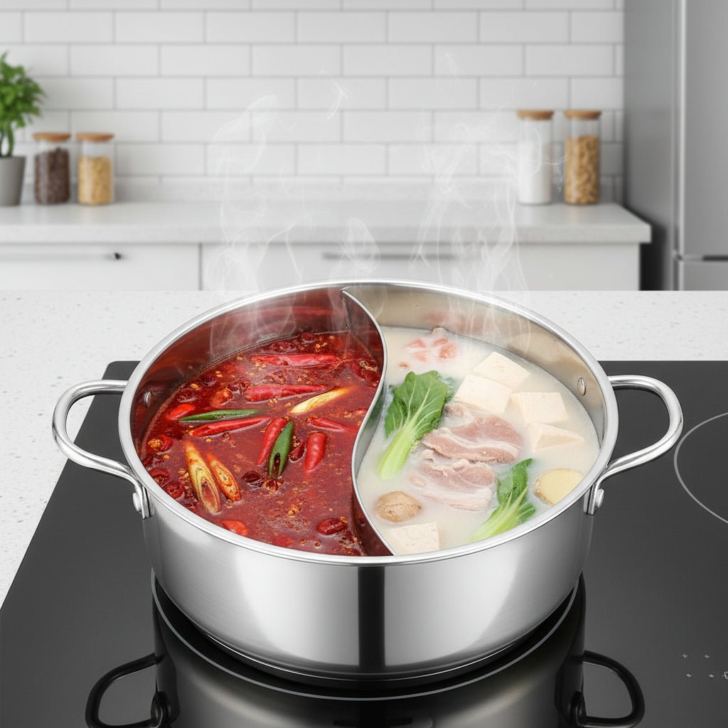 DUOCRAFT – Hot Pot with two chambers for mixed or separate flavors