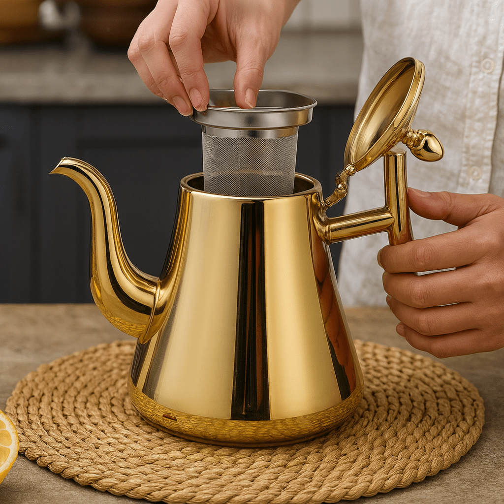HOTCRAFT – Premium stainless steel kettle with induction function and integrated filter