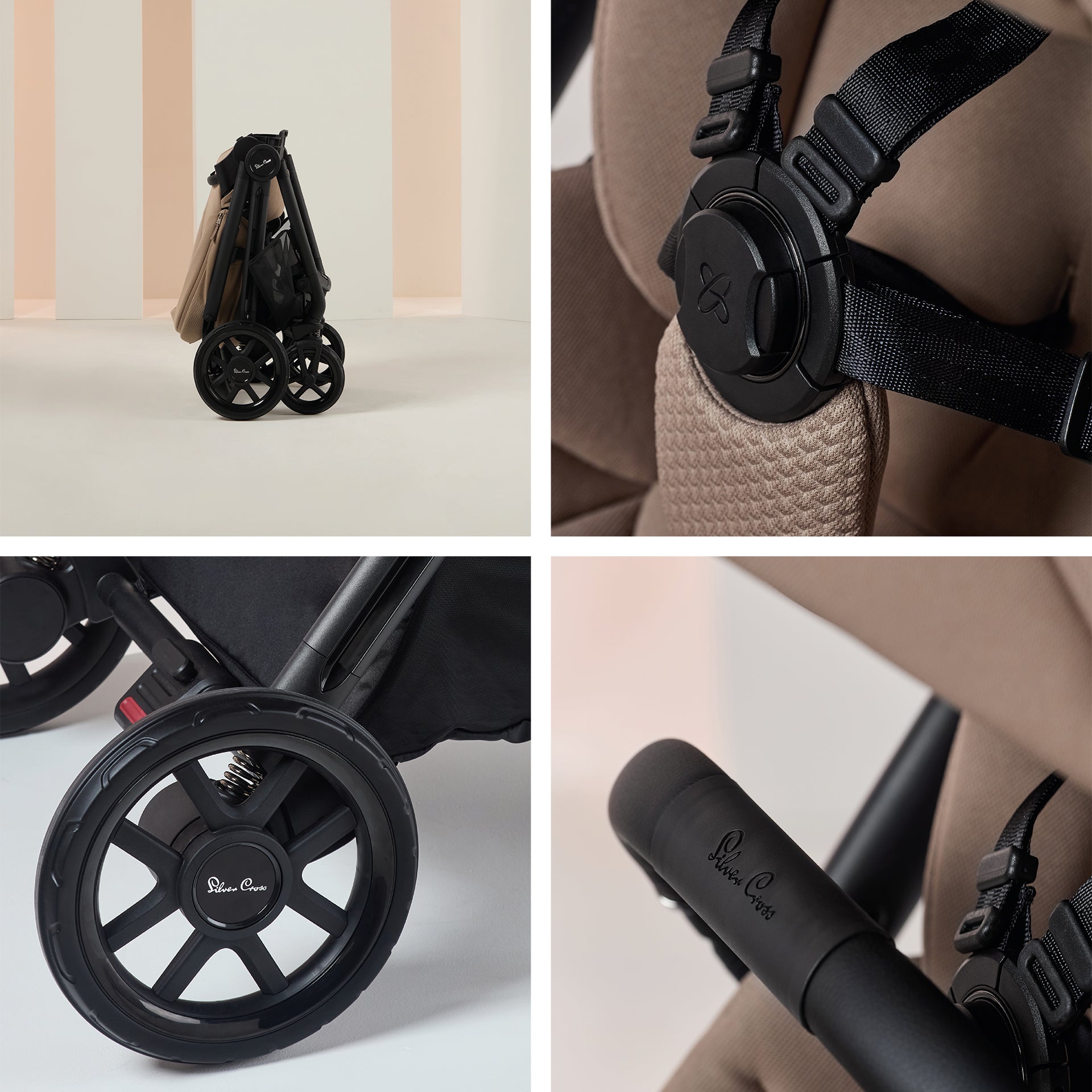 Silver Cross Reef 2 Pushchair Ultimate Cybex Cloud T Cozy Beige Bundle | Mocha