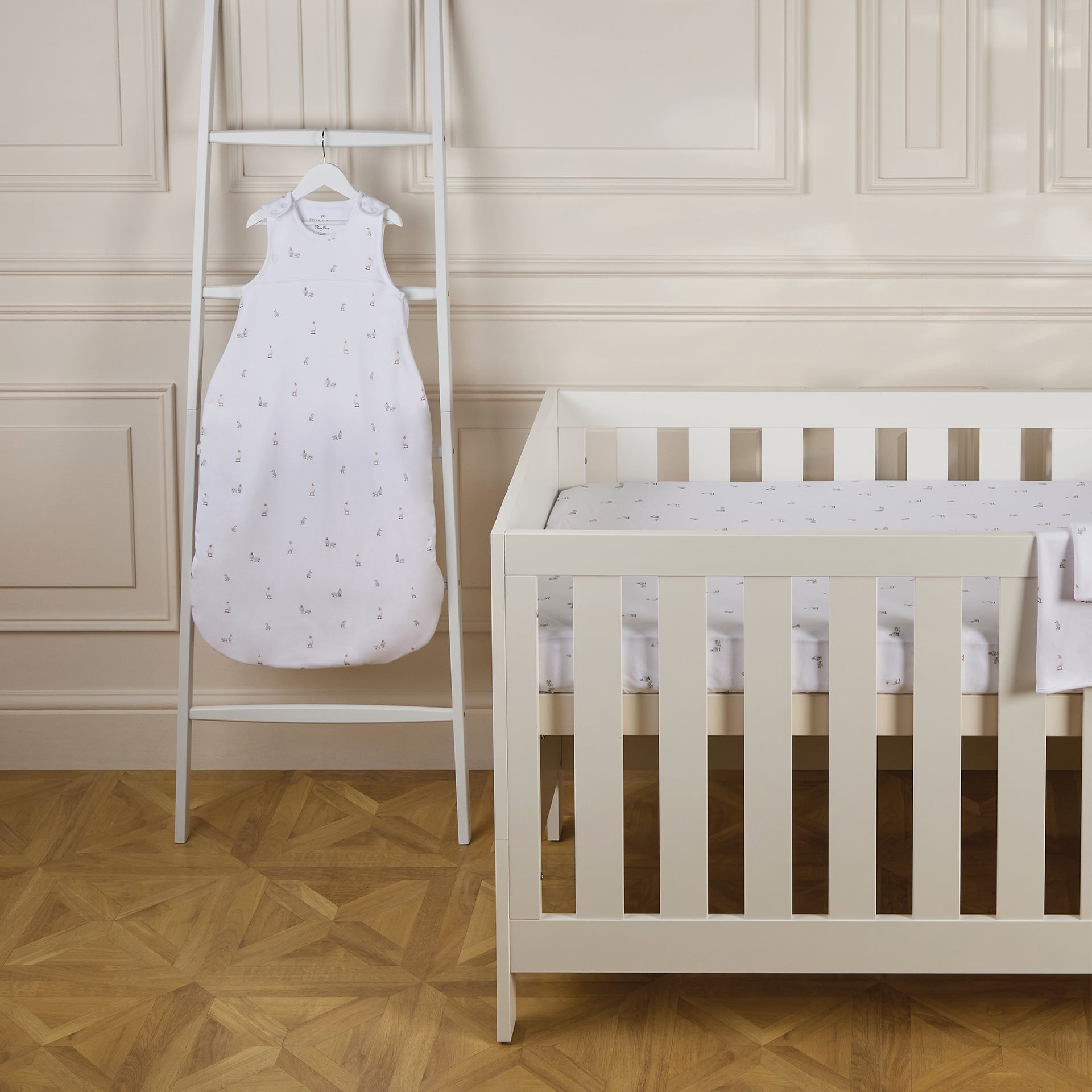 Silver Cross x Rosa and Blue Cot Bed Starter Bedding Set | Duck Print