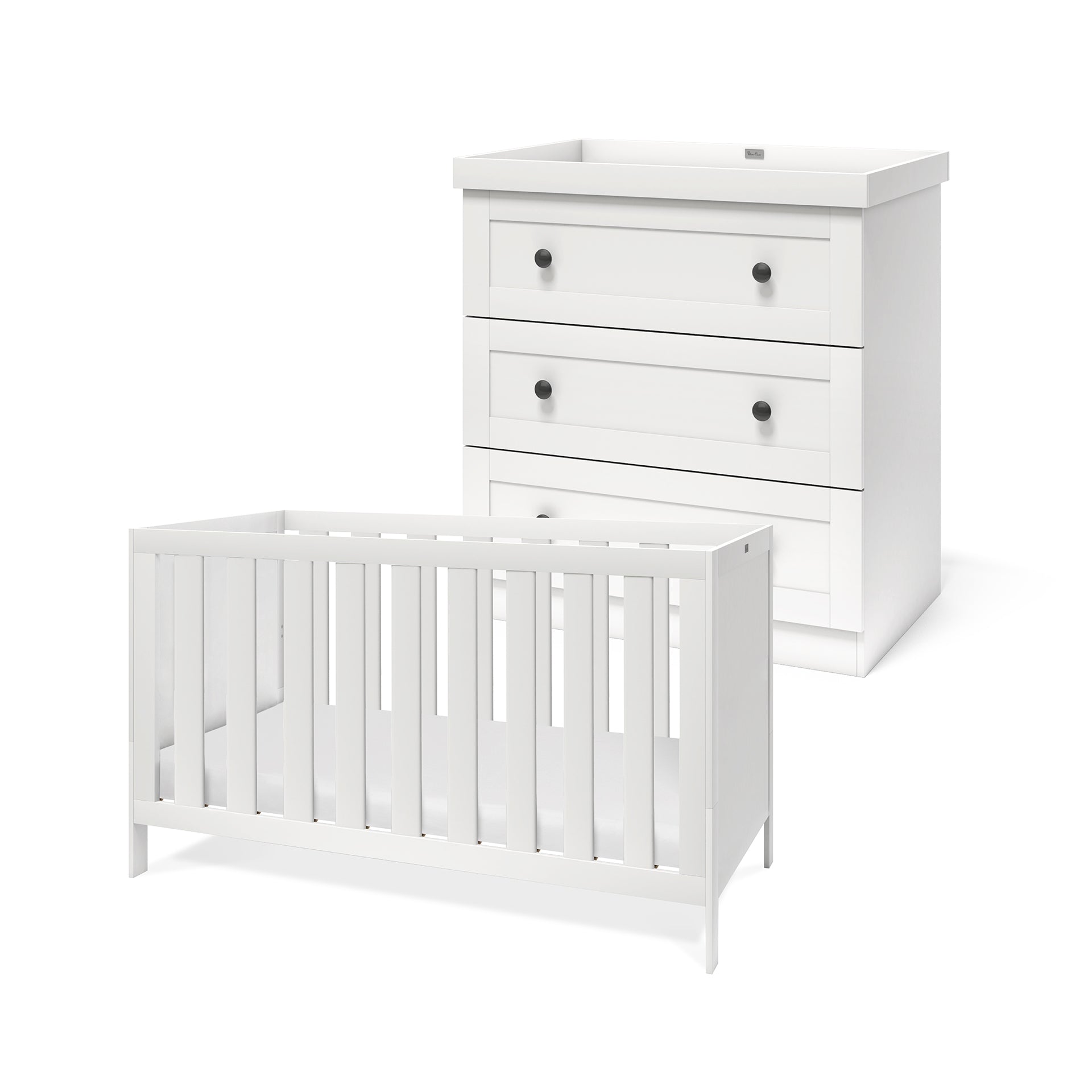 Silver Cross Bromley 2 Piece Nursery Set | White