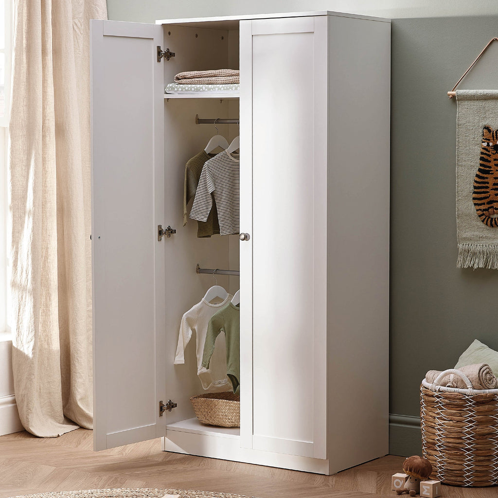 Silver Cross Bromley Wardrobe | White