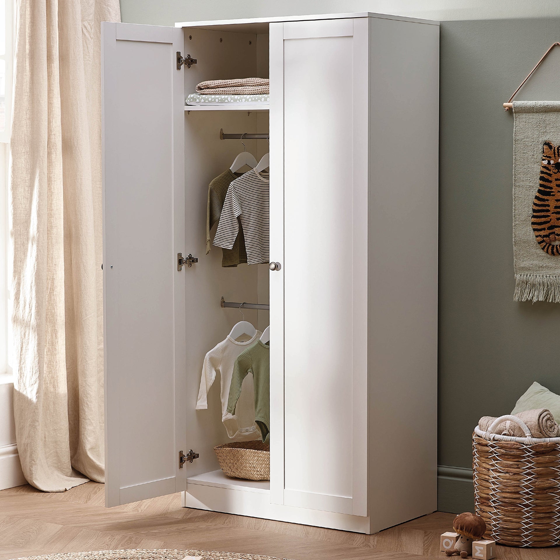 Silver Cross Bromley Wardrobe | White