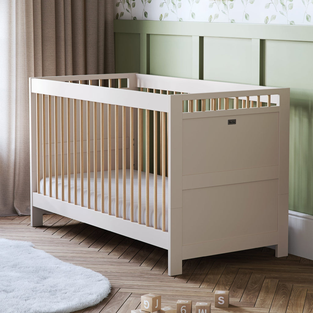 Silver Cross Seville Cot Bed | Cashmere Oak
