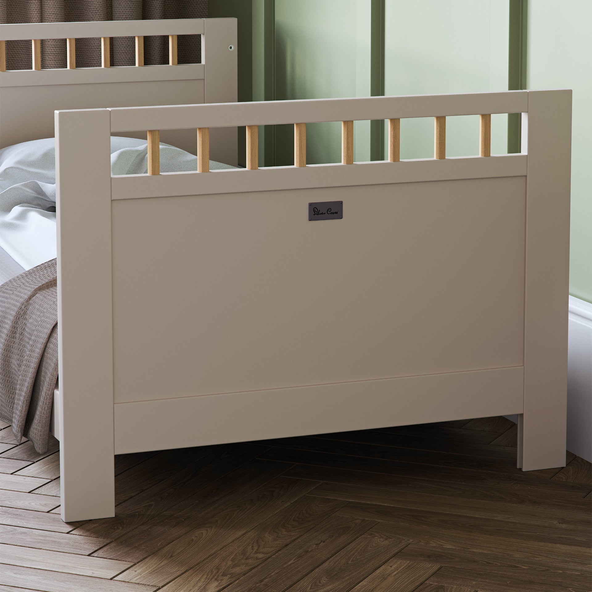 Silver Cross Seville Cot Bed | Cashmere Oak