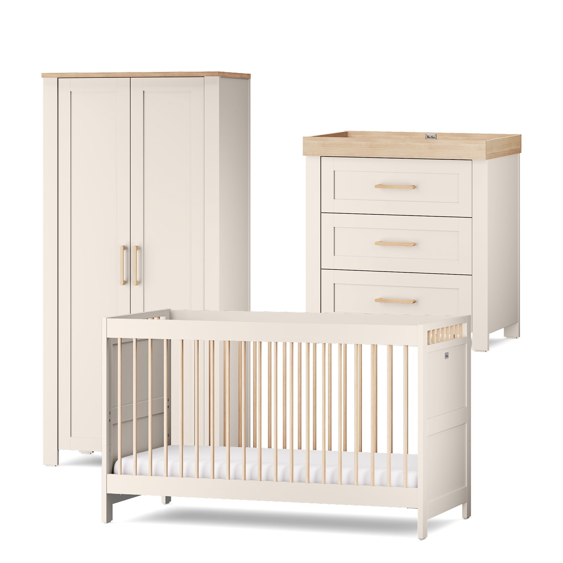 Silver Cross Seville 3 Piece Nursery Set | Cashmere Oak