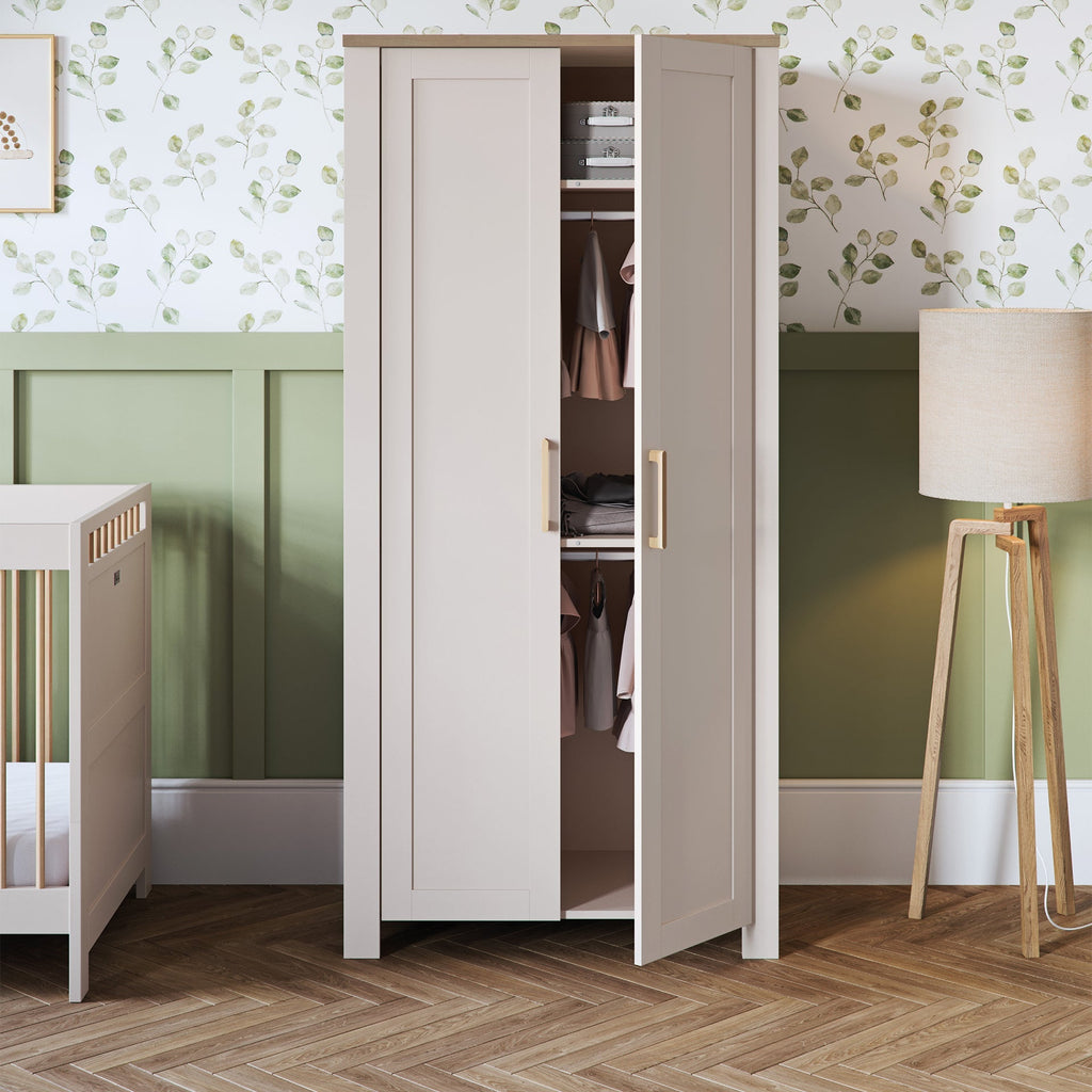 Silver Cross Seville Wardrobe | Cashmere Oak