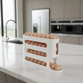 EGGSTAGE – 4-layer automatic egg dispenser for refrigerator organization